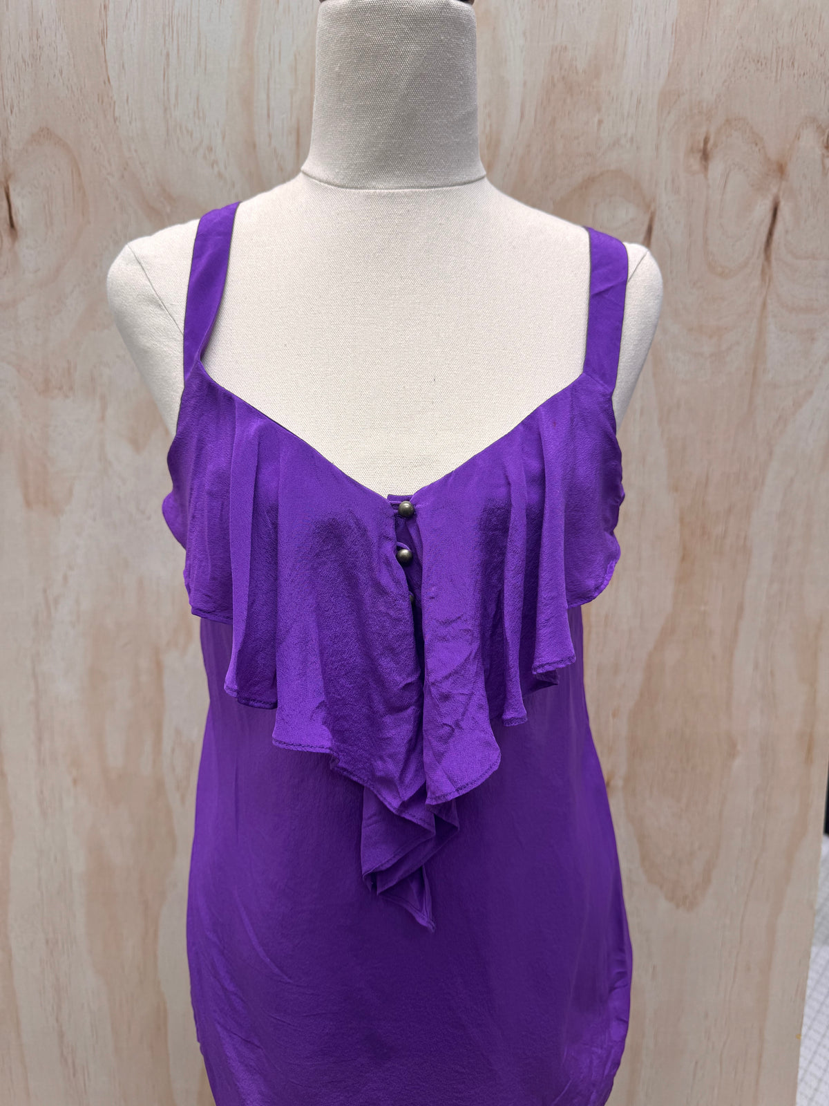 Silk Singlet Top - Banana Republic - NZ Size 6-8