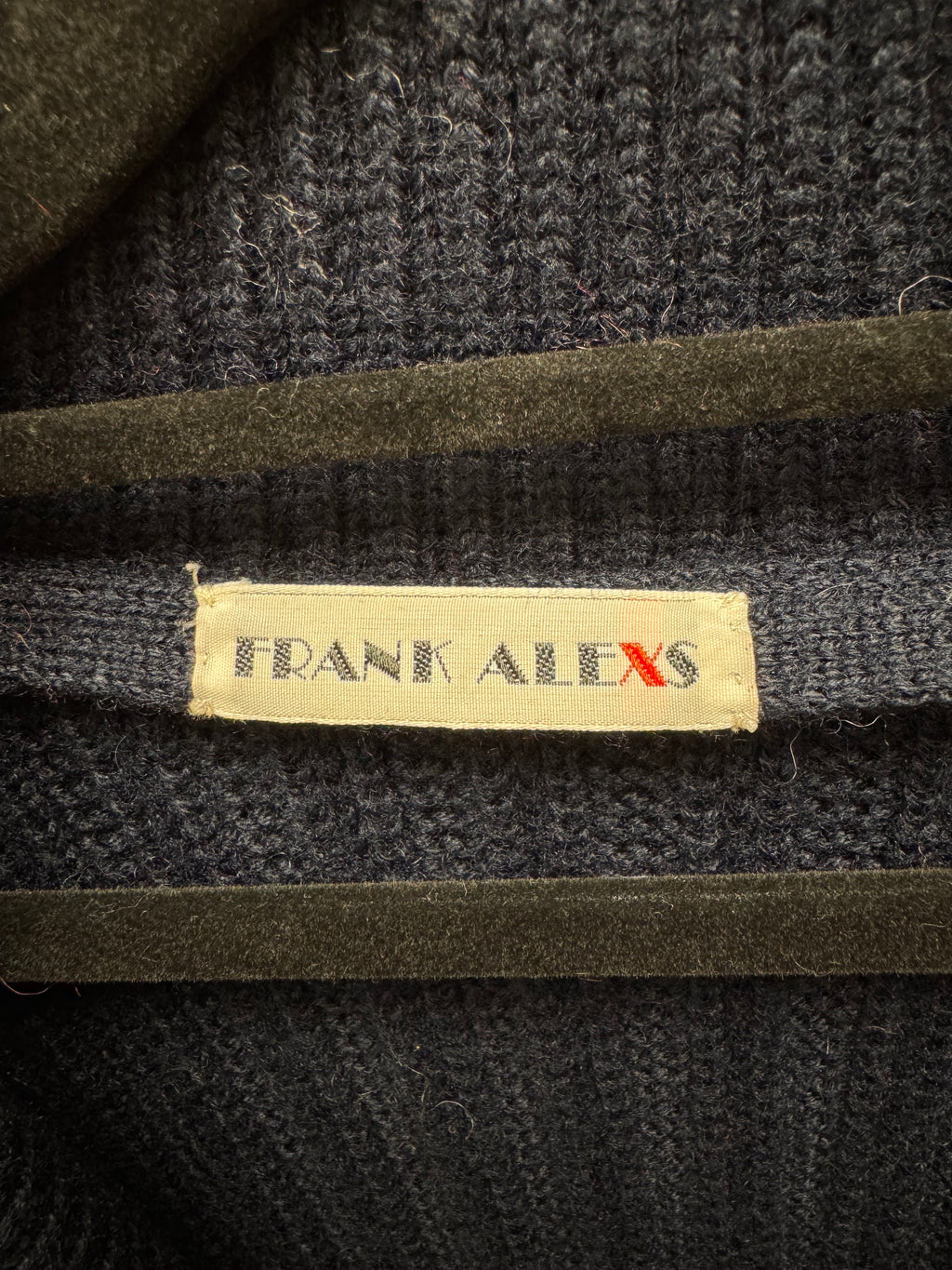 Navy Knit Cardigan - Frank Alexs - EU48