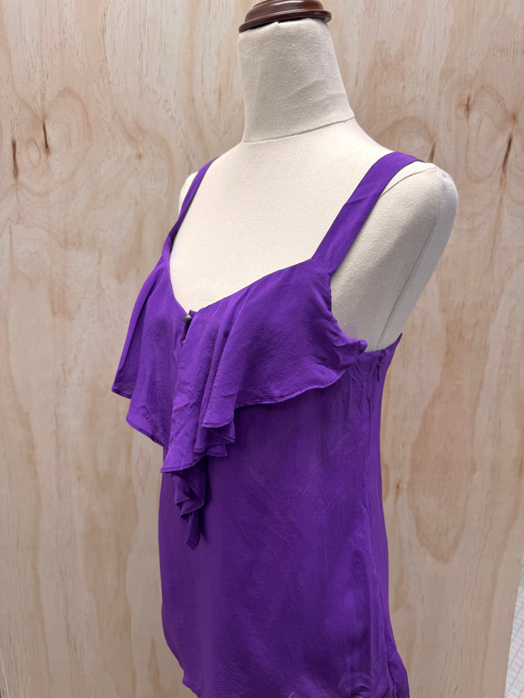 Silk Singlet Top - Banana Republic - NZ Size 6-8