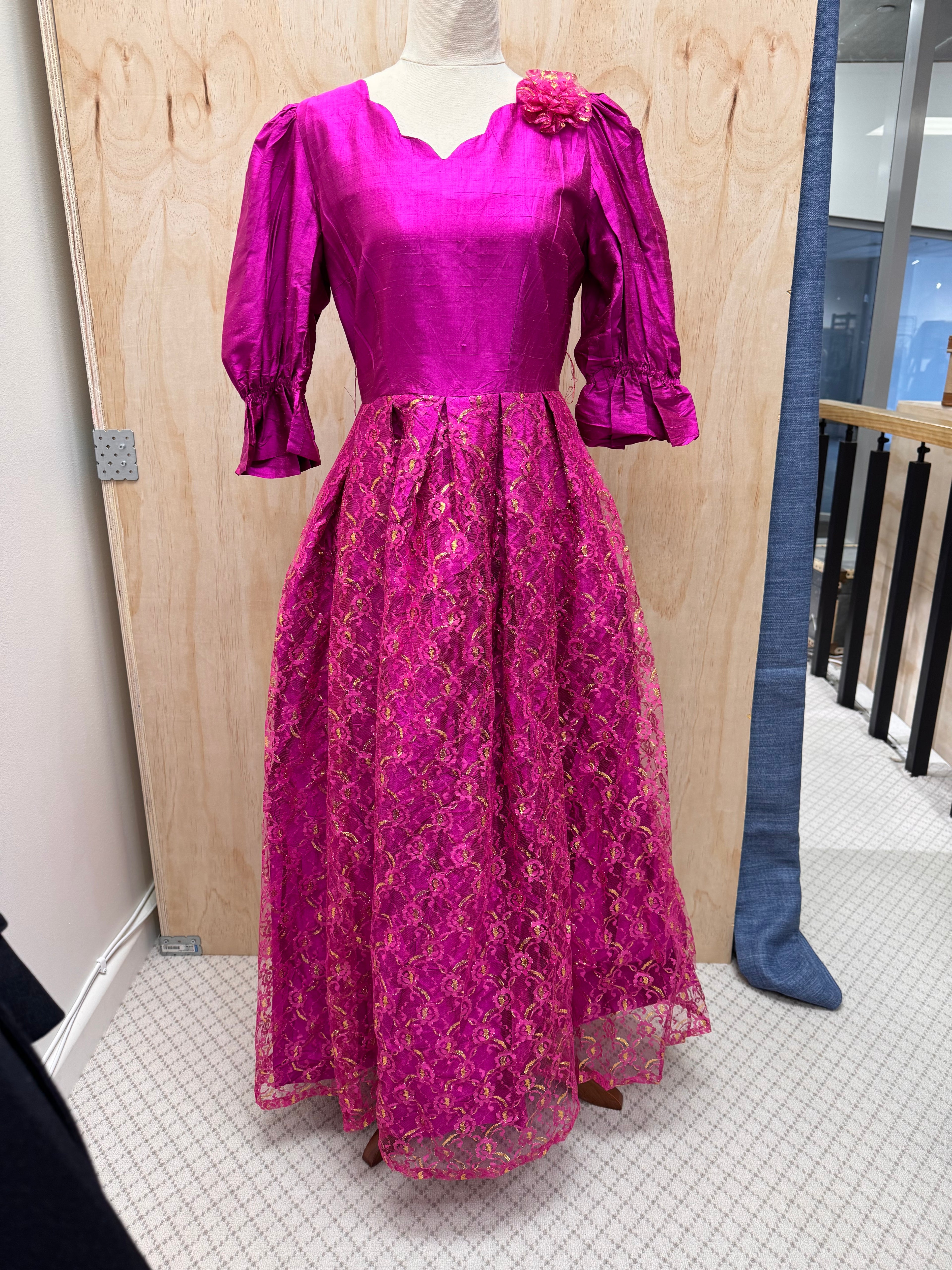 80s dress pink