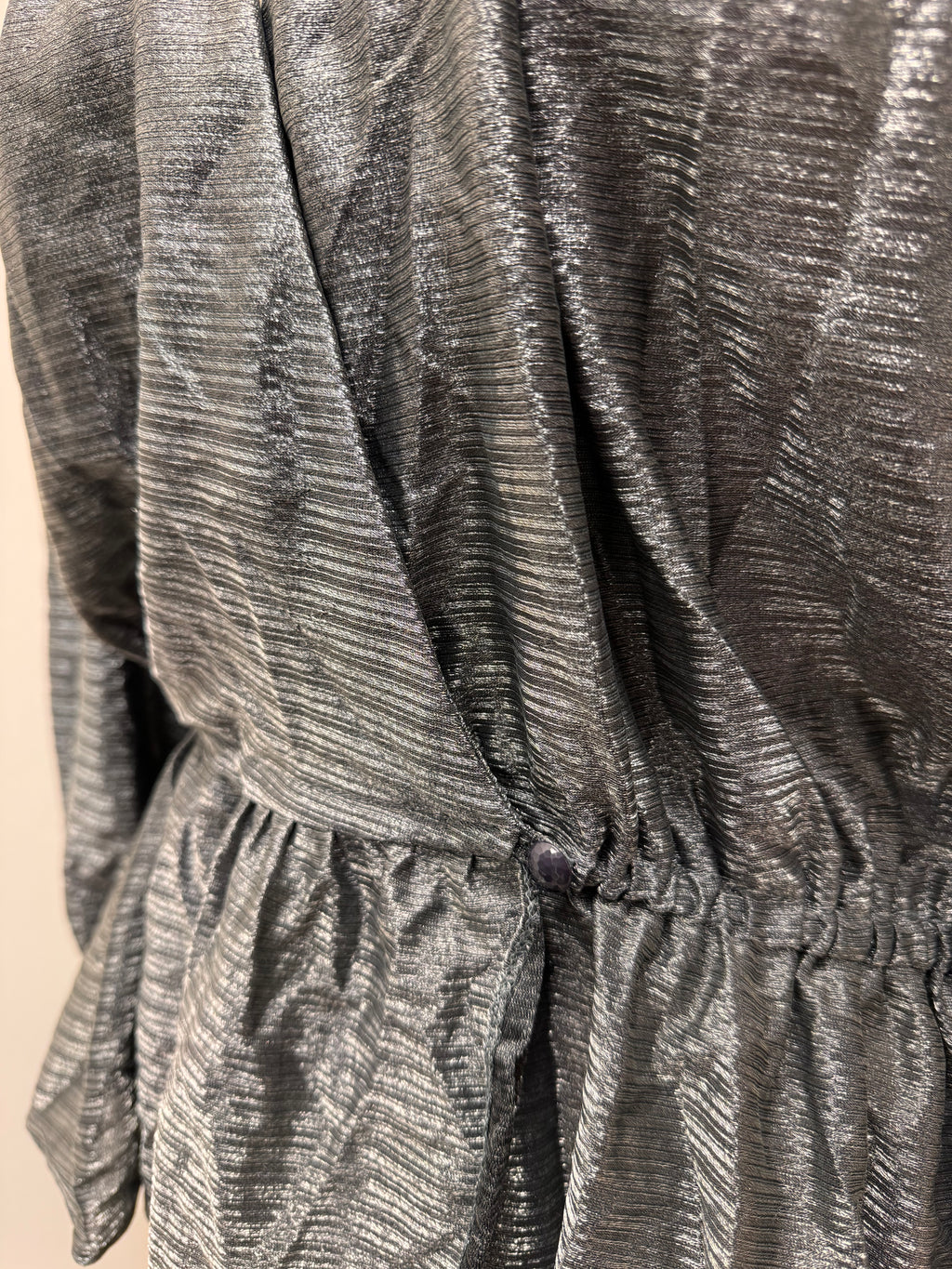 Silver Sparkle Wrap Top - Dorette - EU42