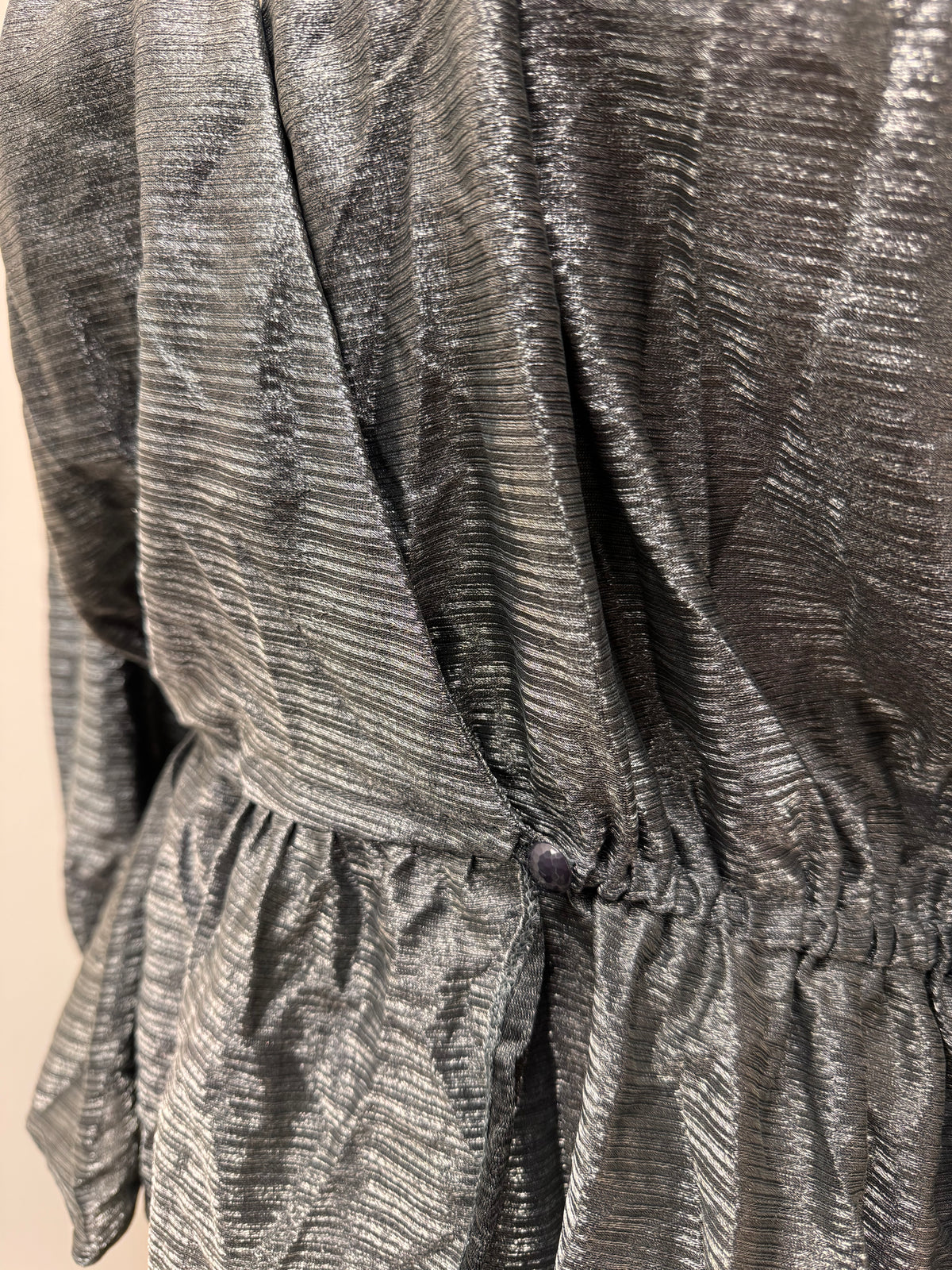 Silver Sparkle Wrap Top - Dorette - EU42