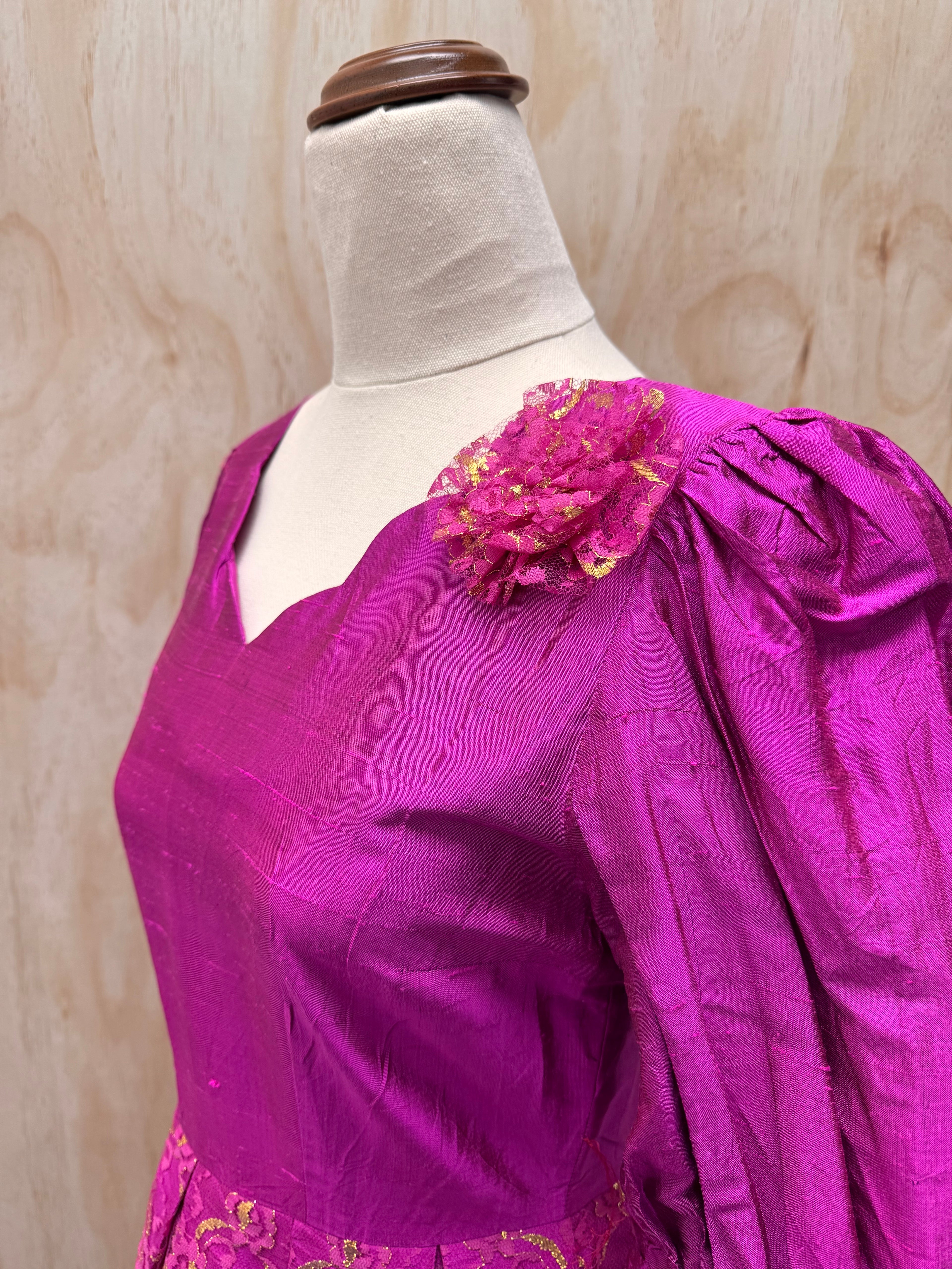 80s dress pink