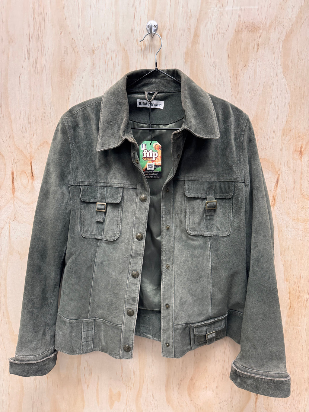 Suede Bomber Jacket - BiBA + pariscop - EU40