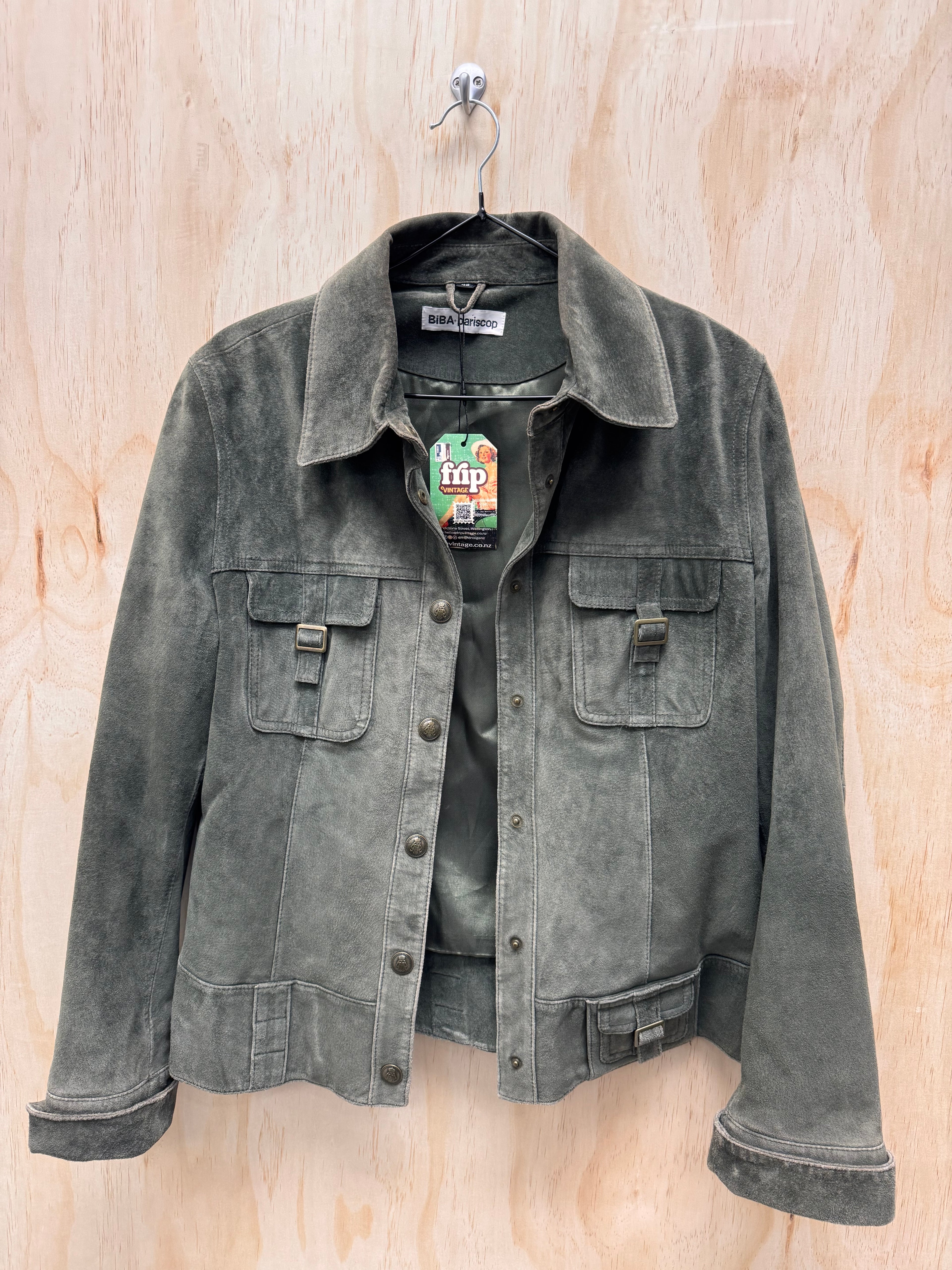 Suede Bomber Jacket - BiBA + pariscop - EU40