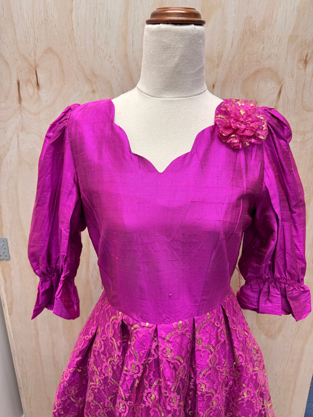 80s dress pink