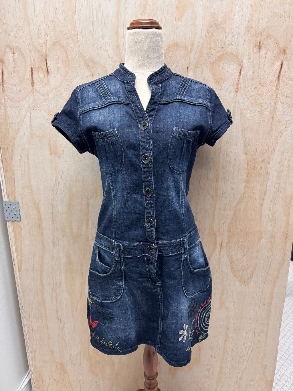Denim Button-up Dress - Desigual - Small