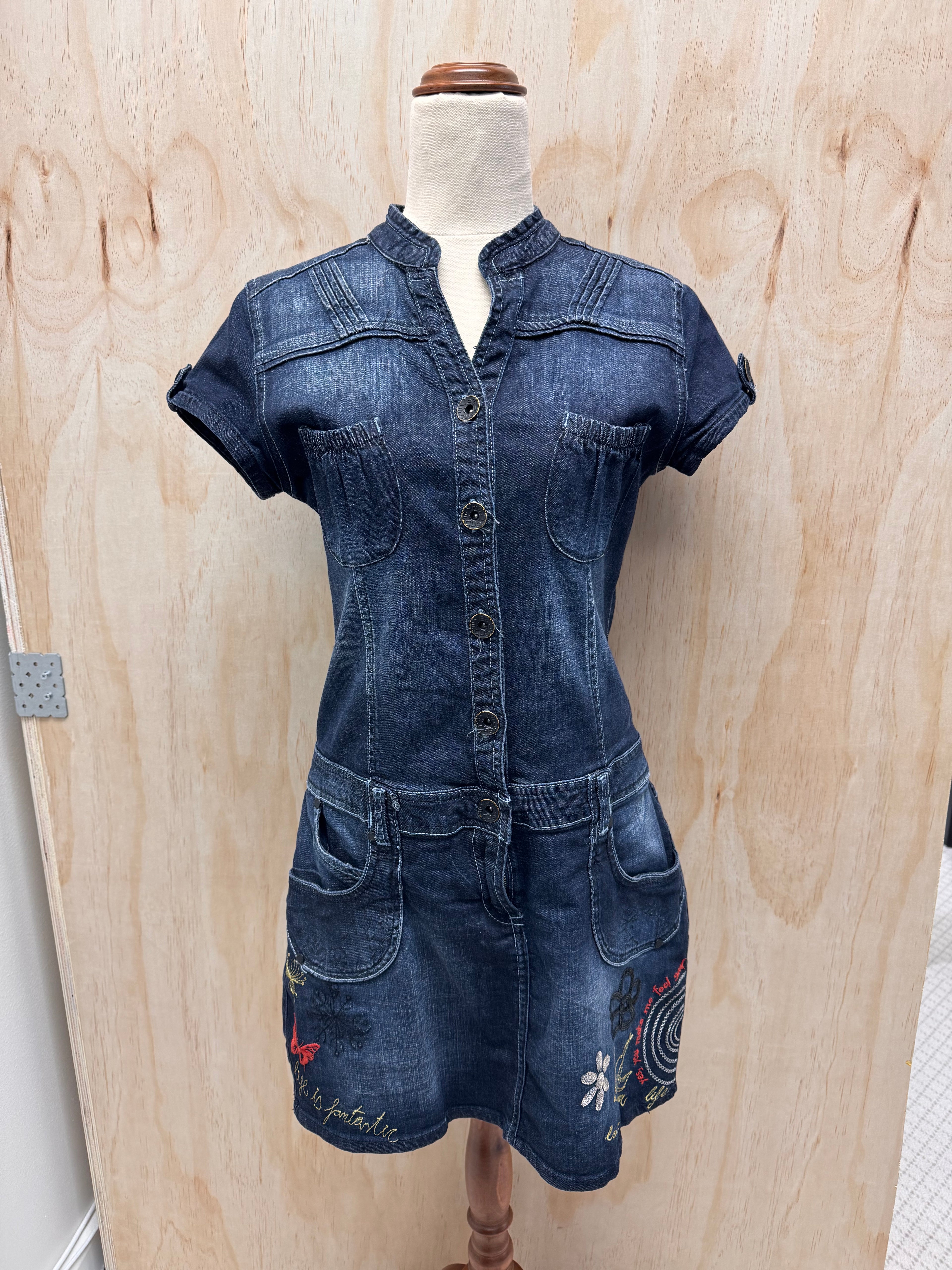 Denim Button-up Dress - Desigual - Small