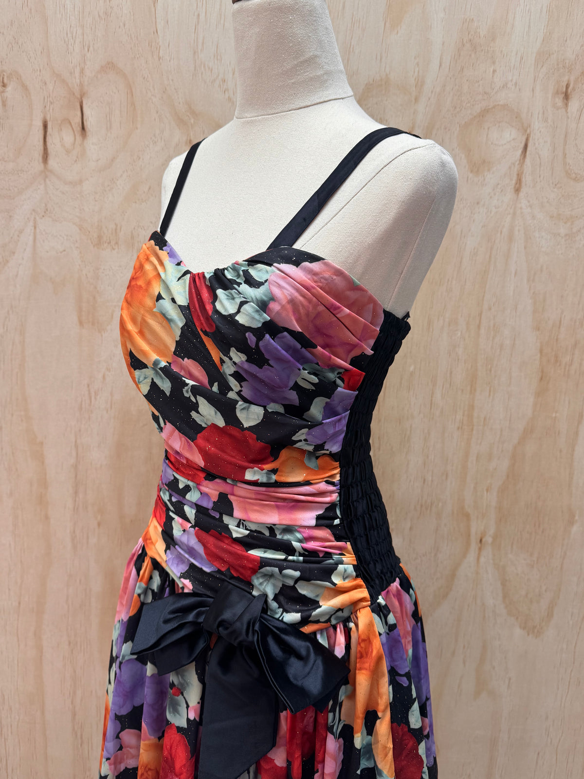 Floral midi dress size 36 - (matchs with a second dress)
