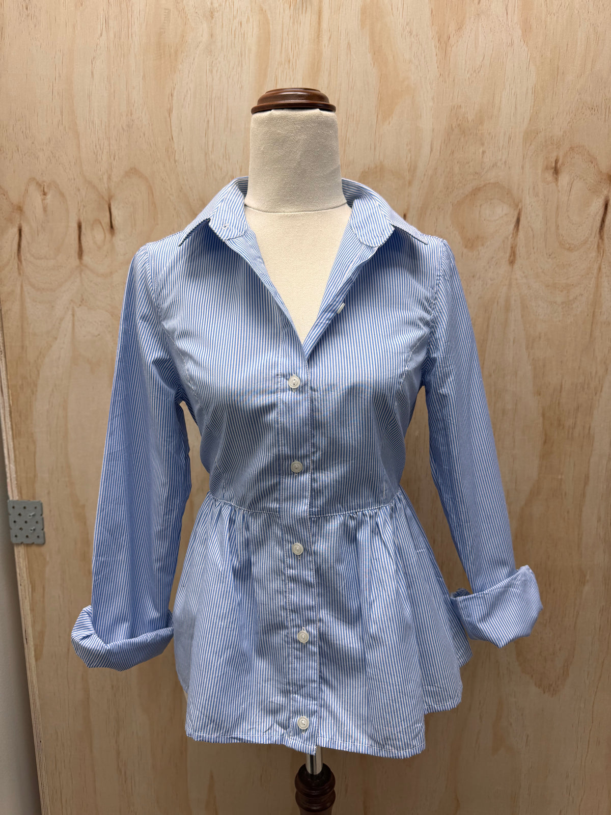Blue Stripe Blouse - OZOC - EU38