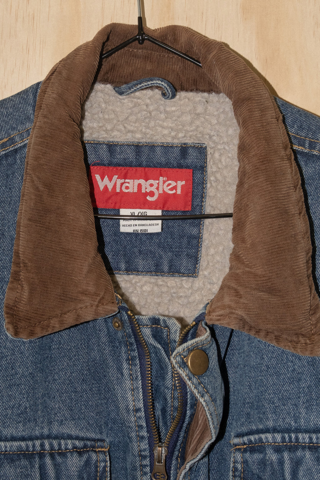 Wrangler Sherpa Cordroy Collar XL