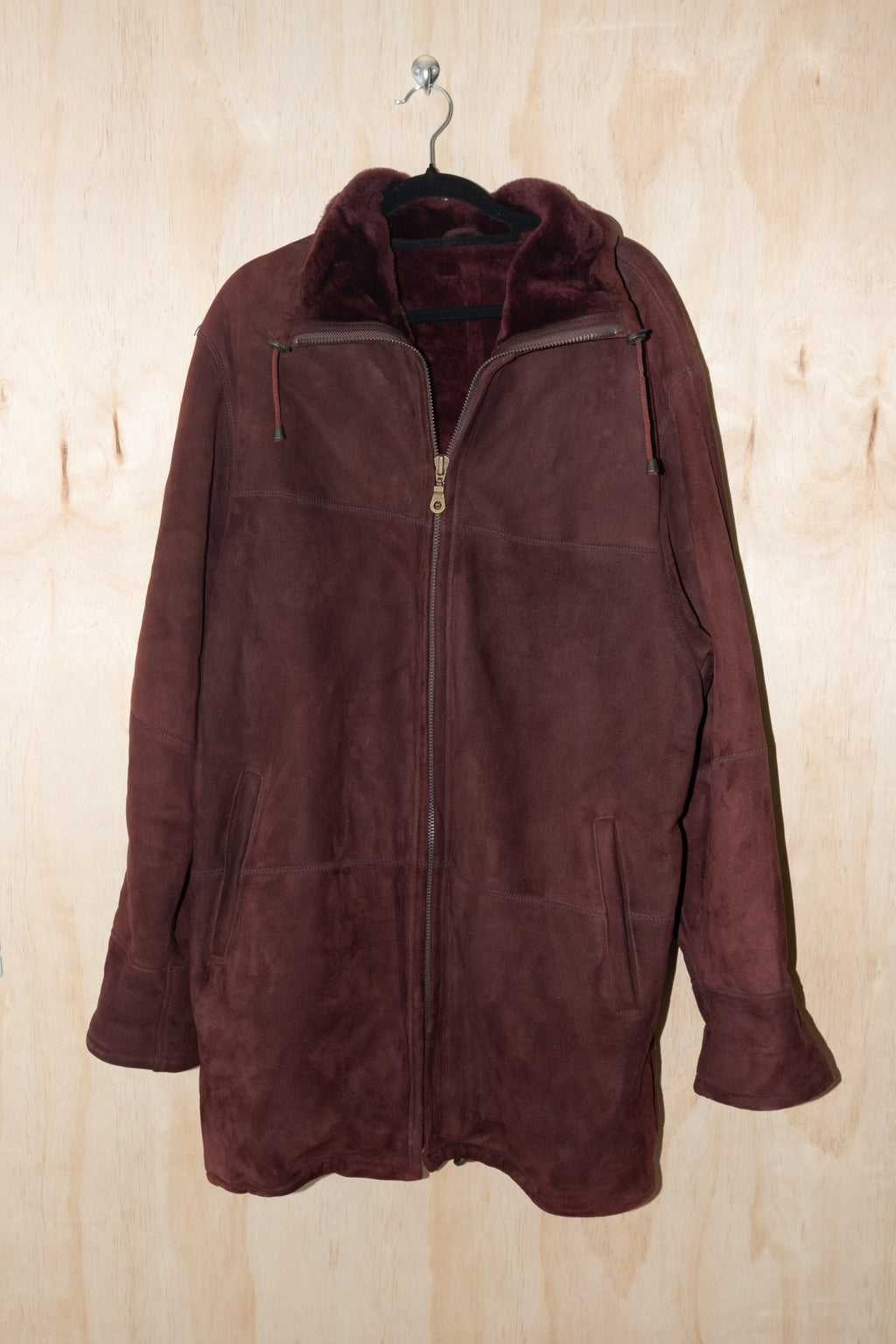 Shearling Jacket F - Burgundy