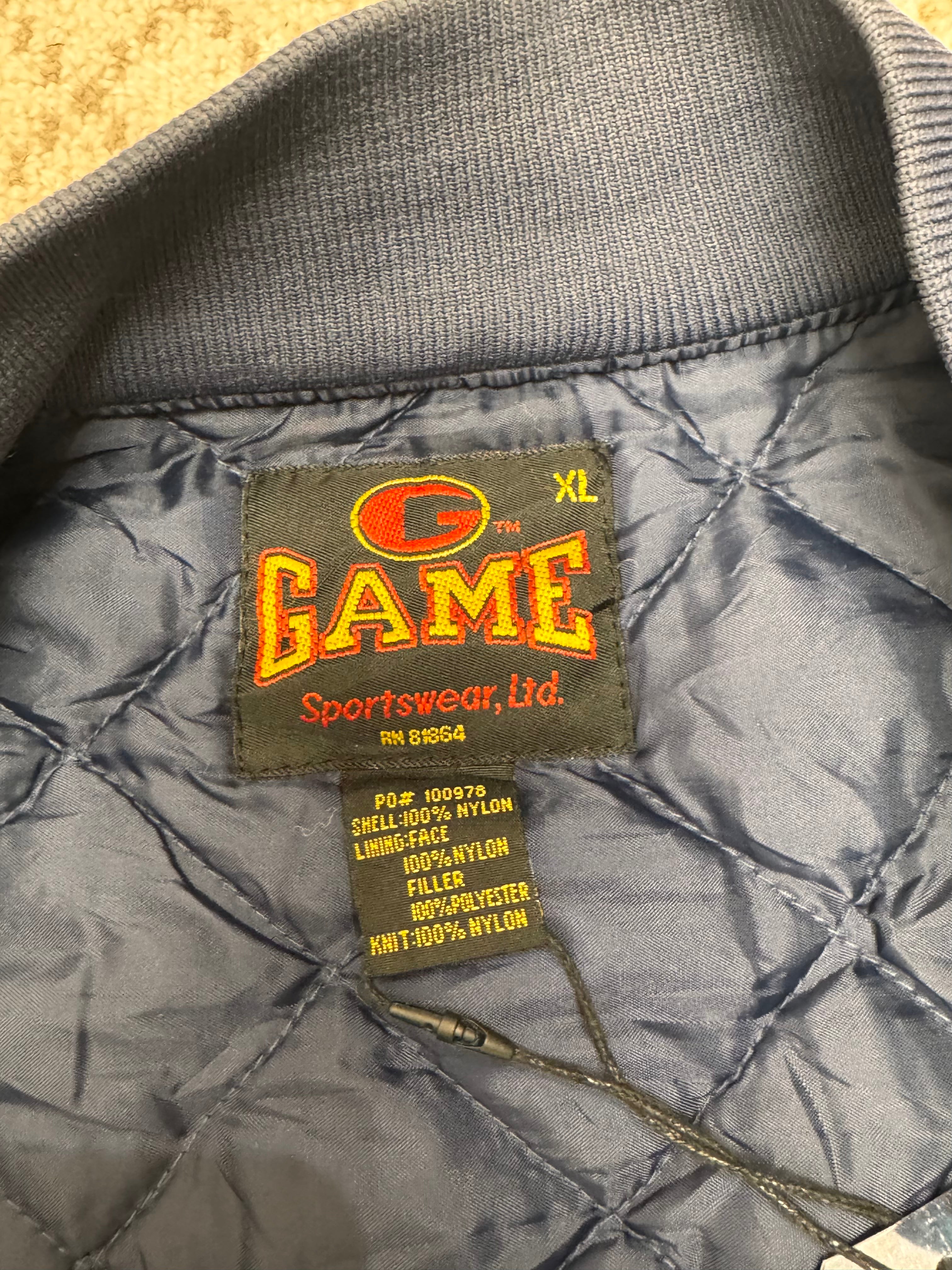 Vintage Nylon Bomber Jacket - Game Sportswear - XL