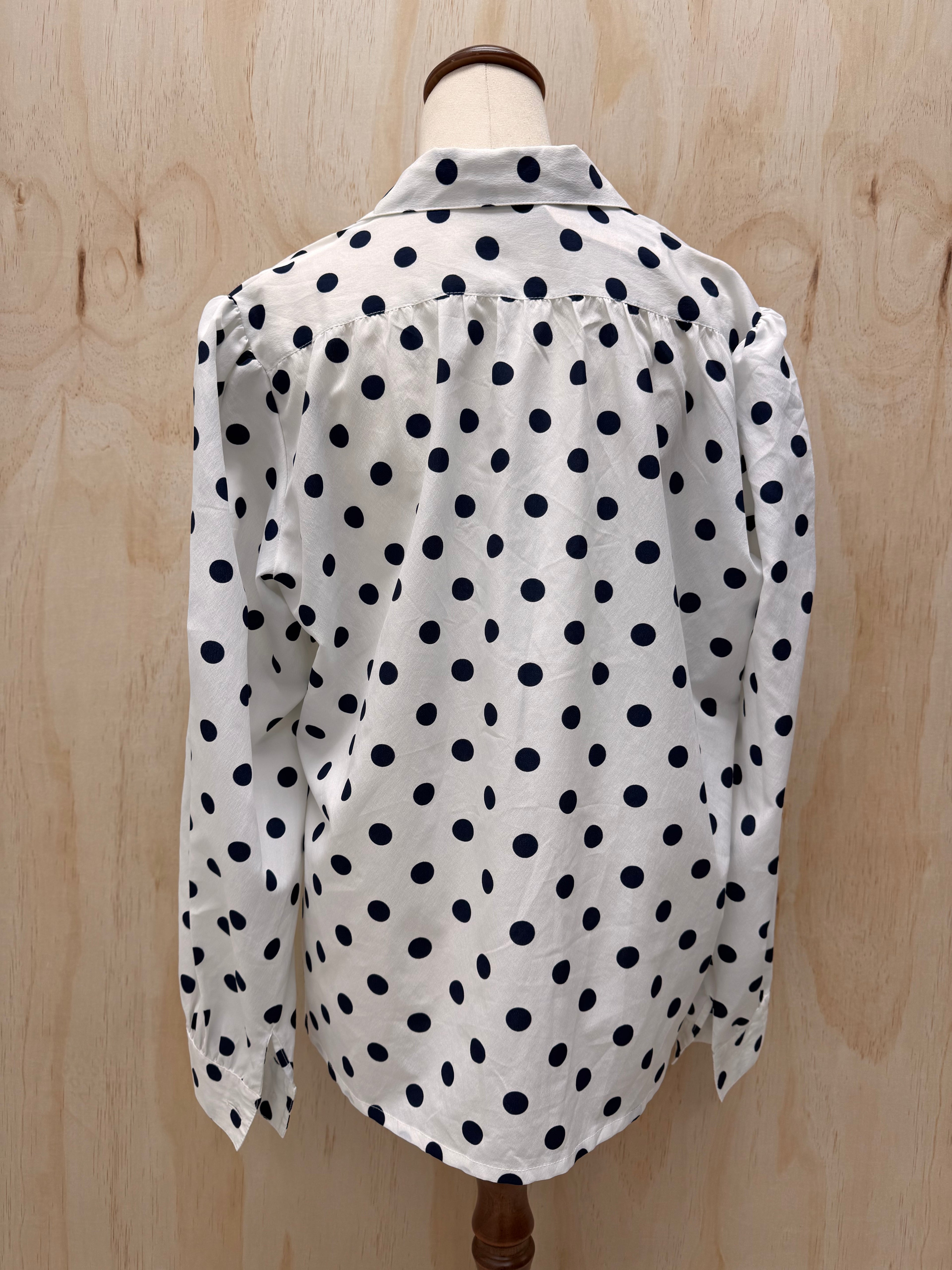 Polka dot blouse - Marcelle Griffon - NZ Large