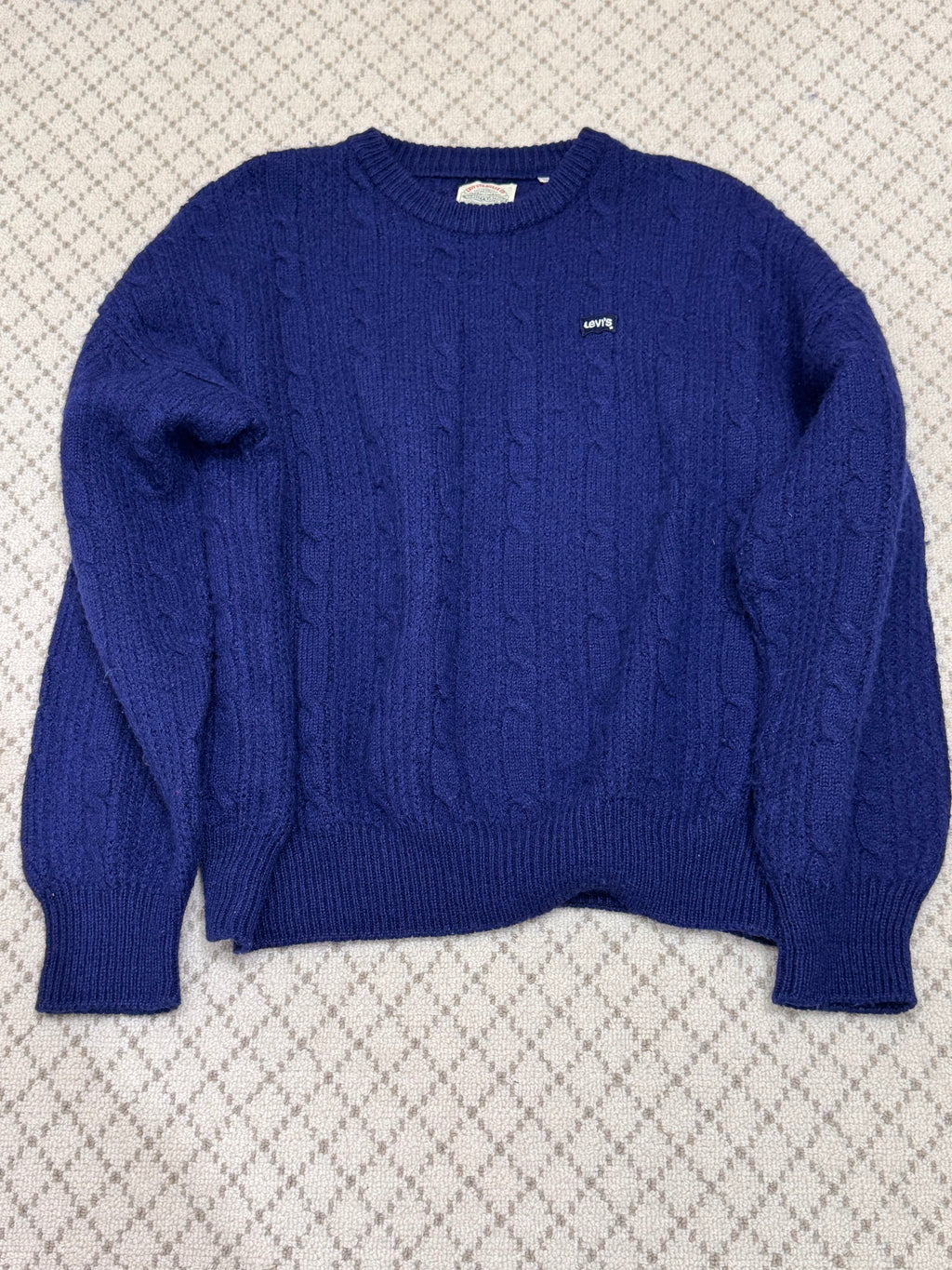 Levi’s vintage wool mix cable knit - made in Italy - Large