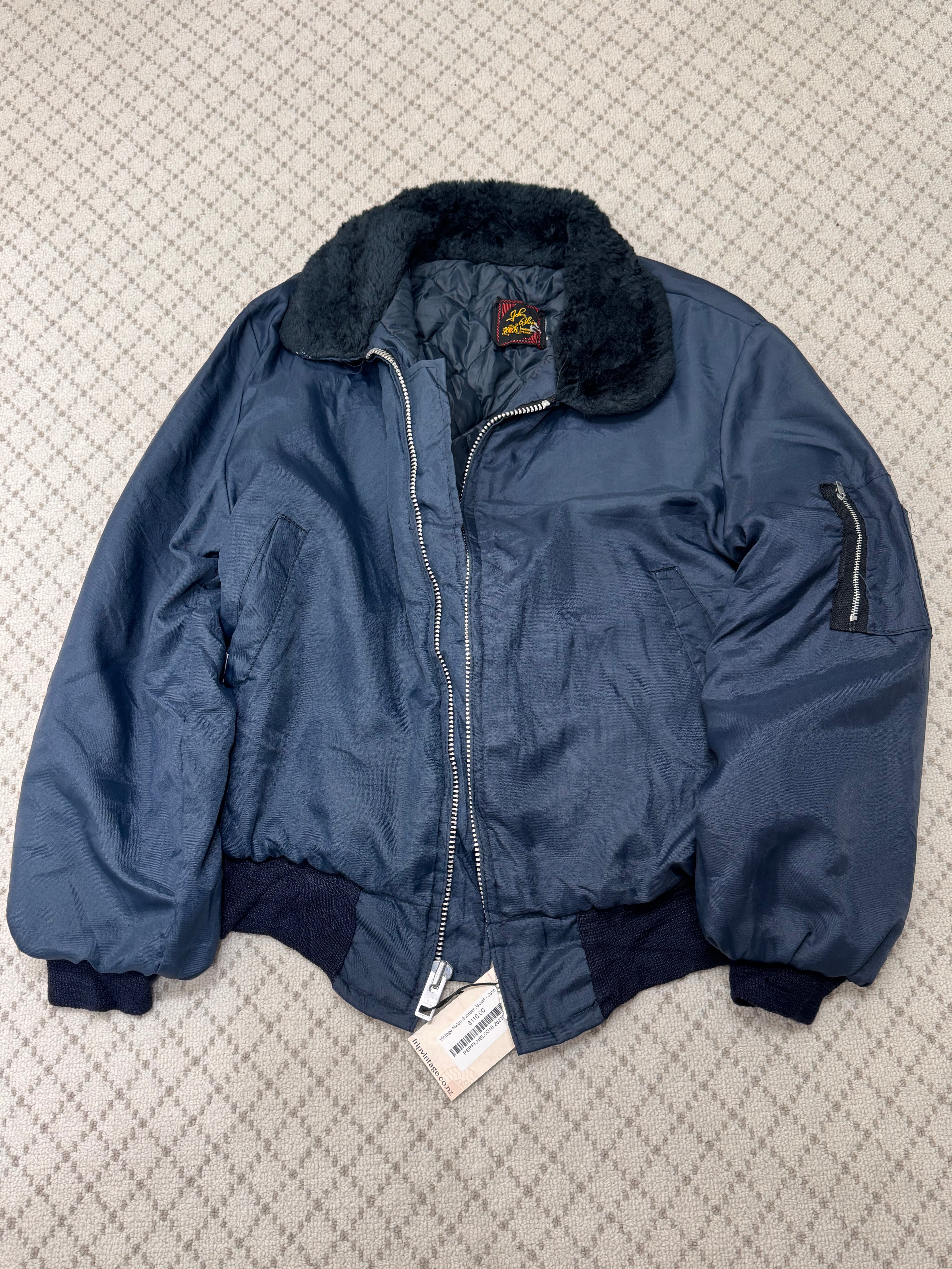 Vintage Nylon Bomber Jacket - John Blair