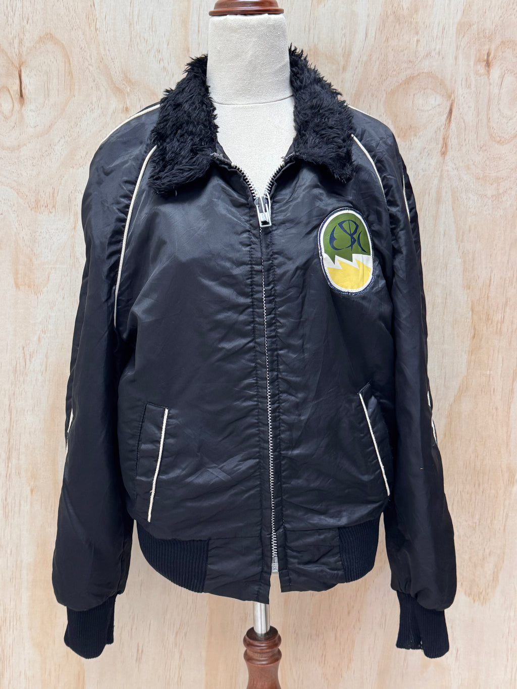 Vintage Nylon Bomber Jacket - Leader brand of Quebec - XS