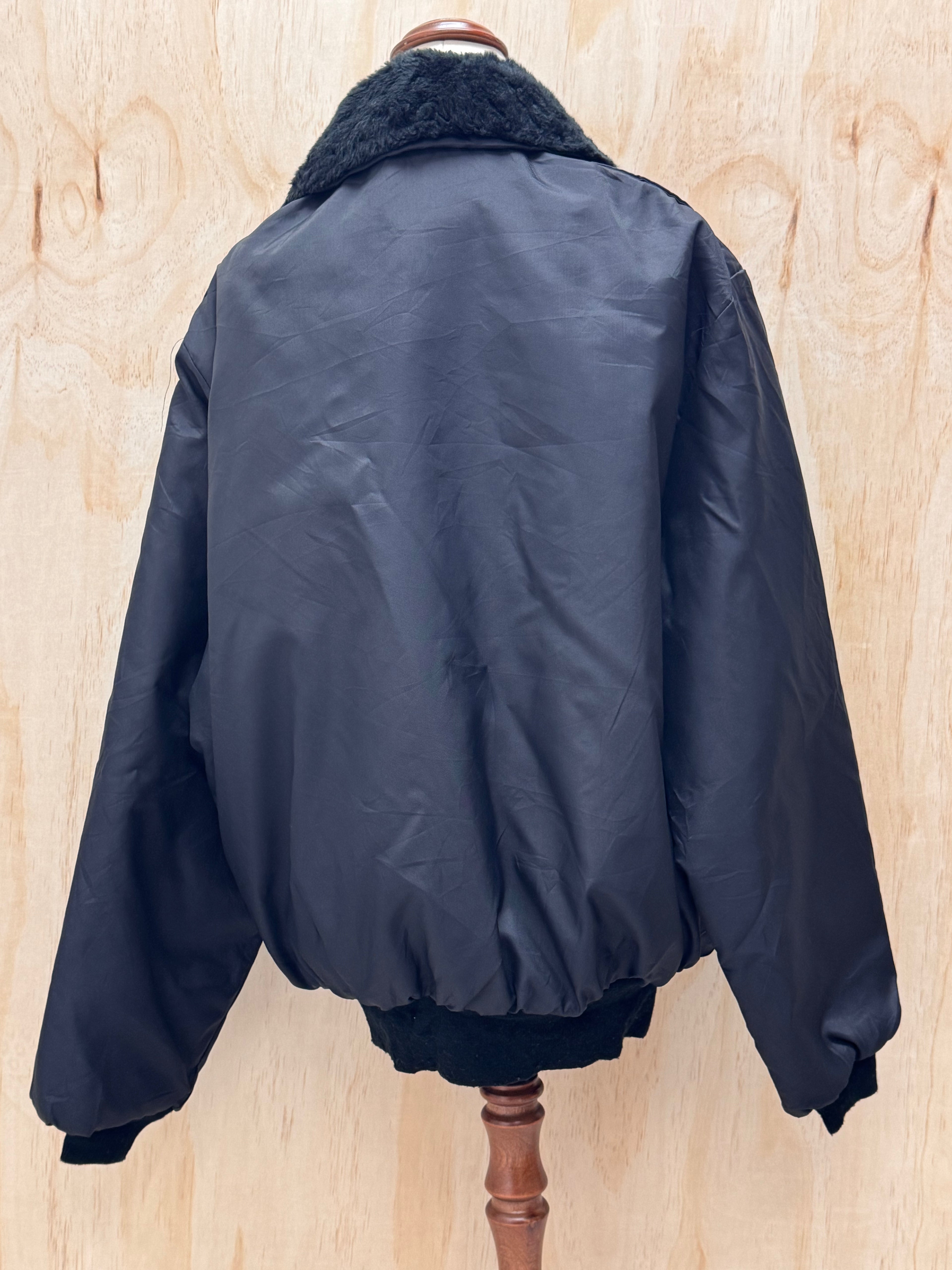 Vintage Nylon Bomber Jacket - Gall Inc - The Commander - Made in the USA - XL