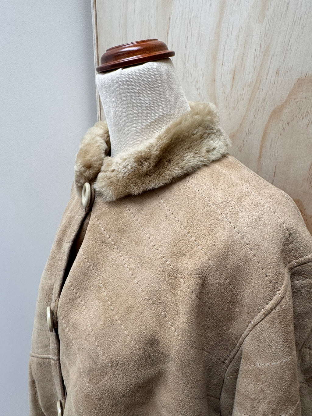 Shearling Jacket - Leder Cris - Made in Spain - Large