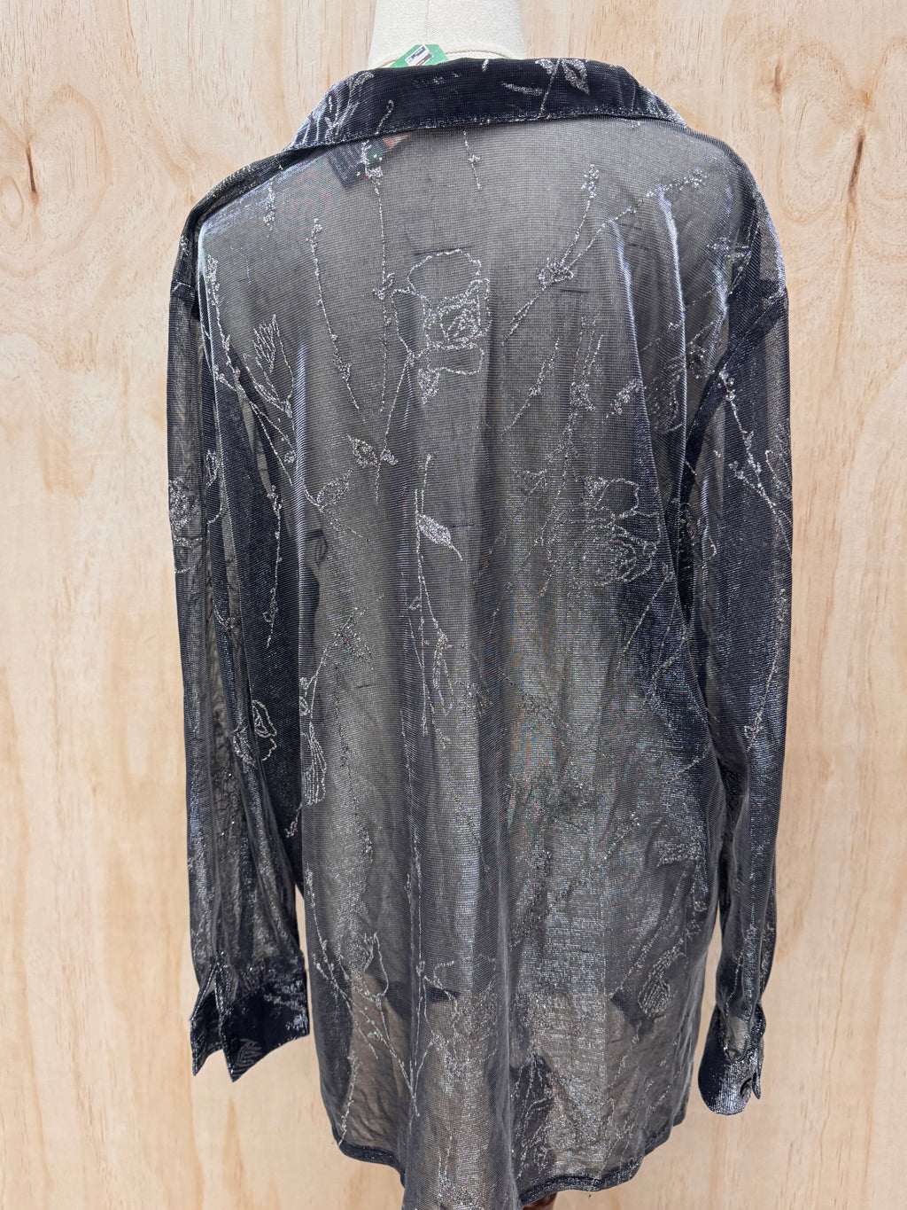 Sheer Silver Shirt - UK18