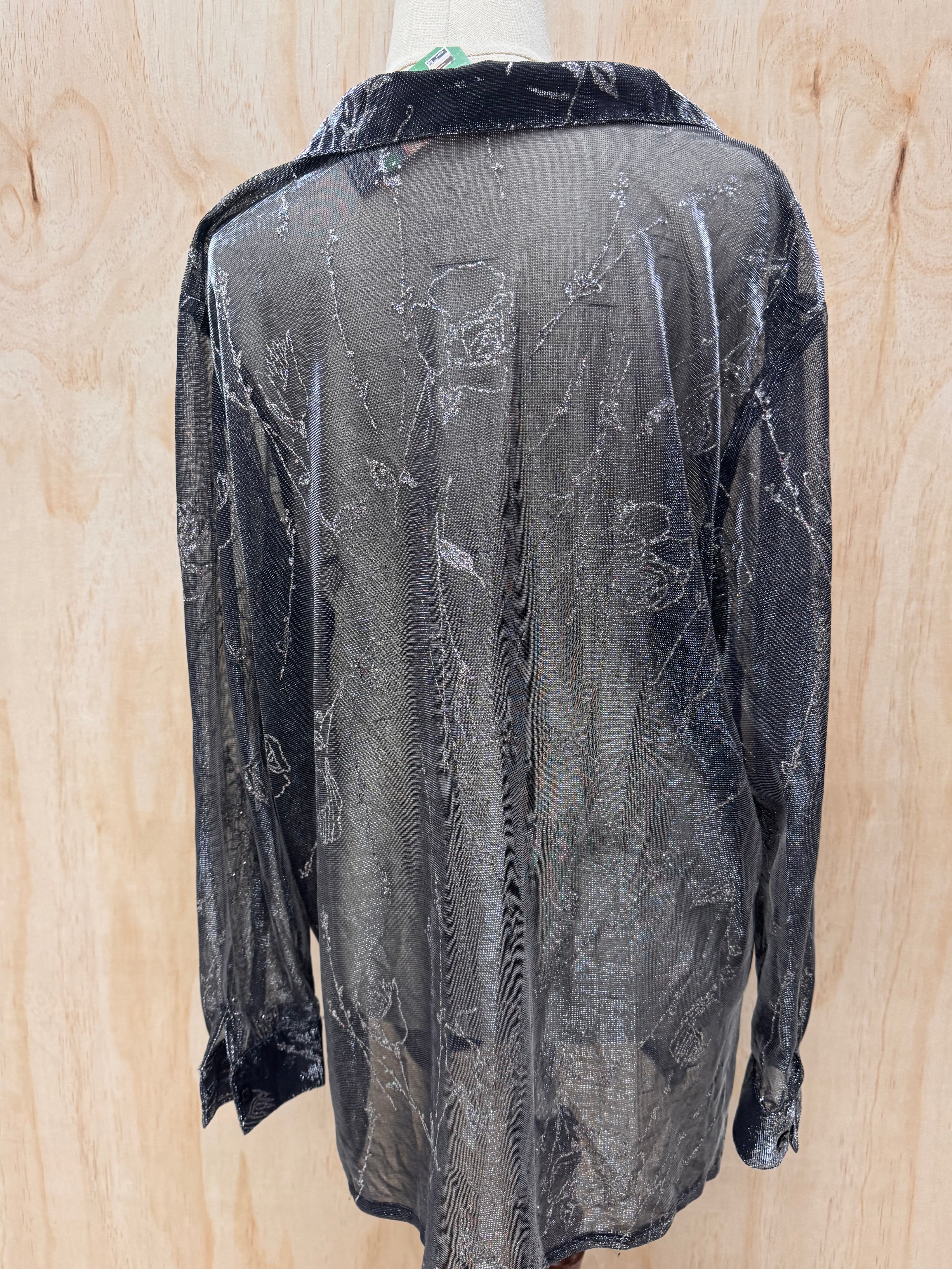 Sheer Silver Shirt - UK18