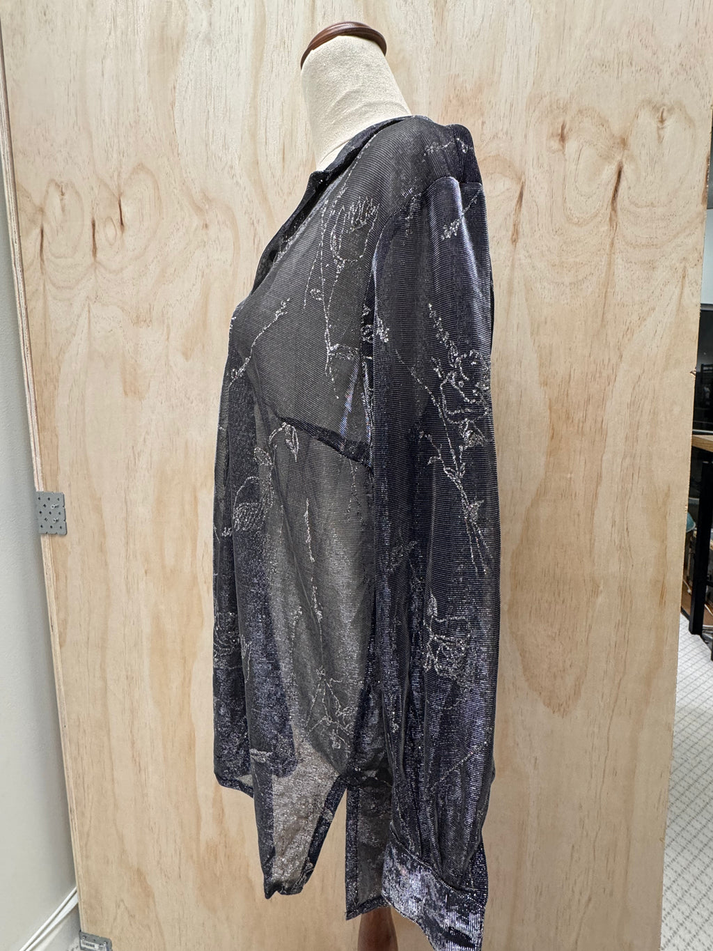 Sheer Silver Shirt - UK18