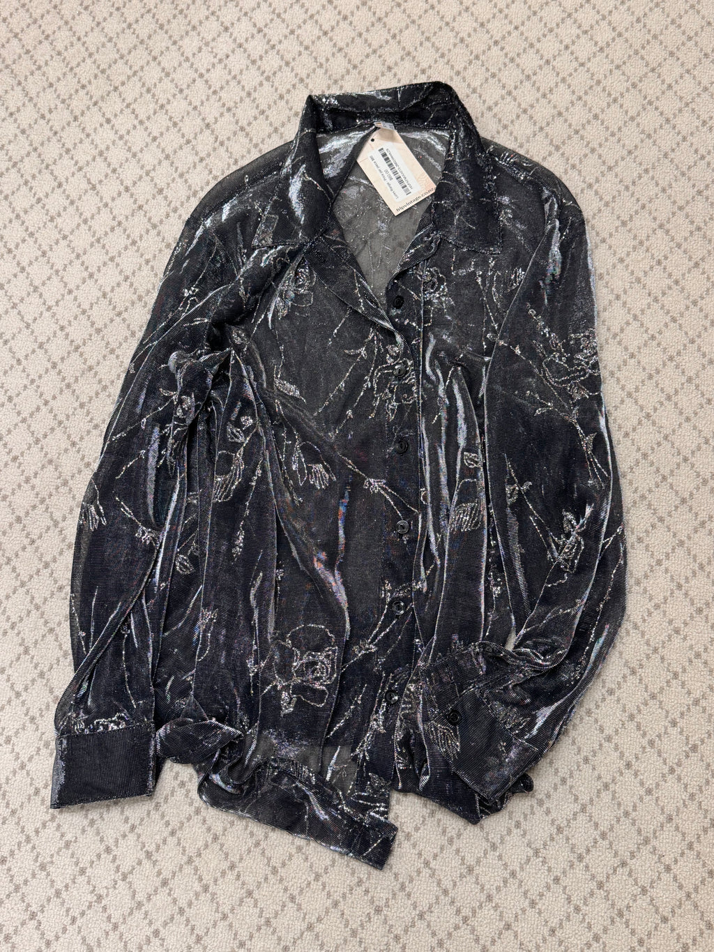 Sheer Silver Shirt - UK18