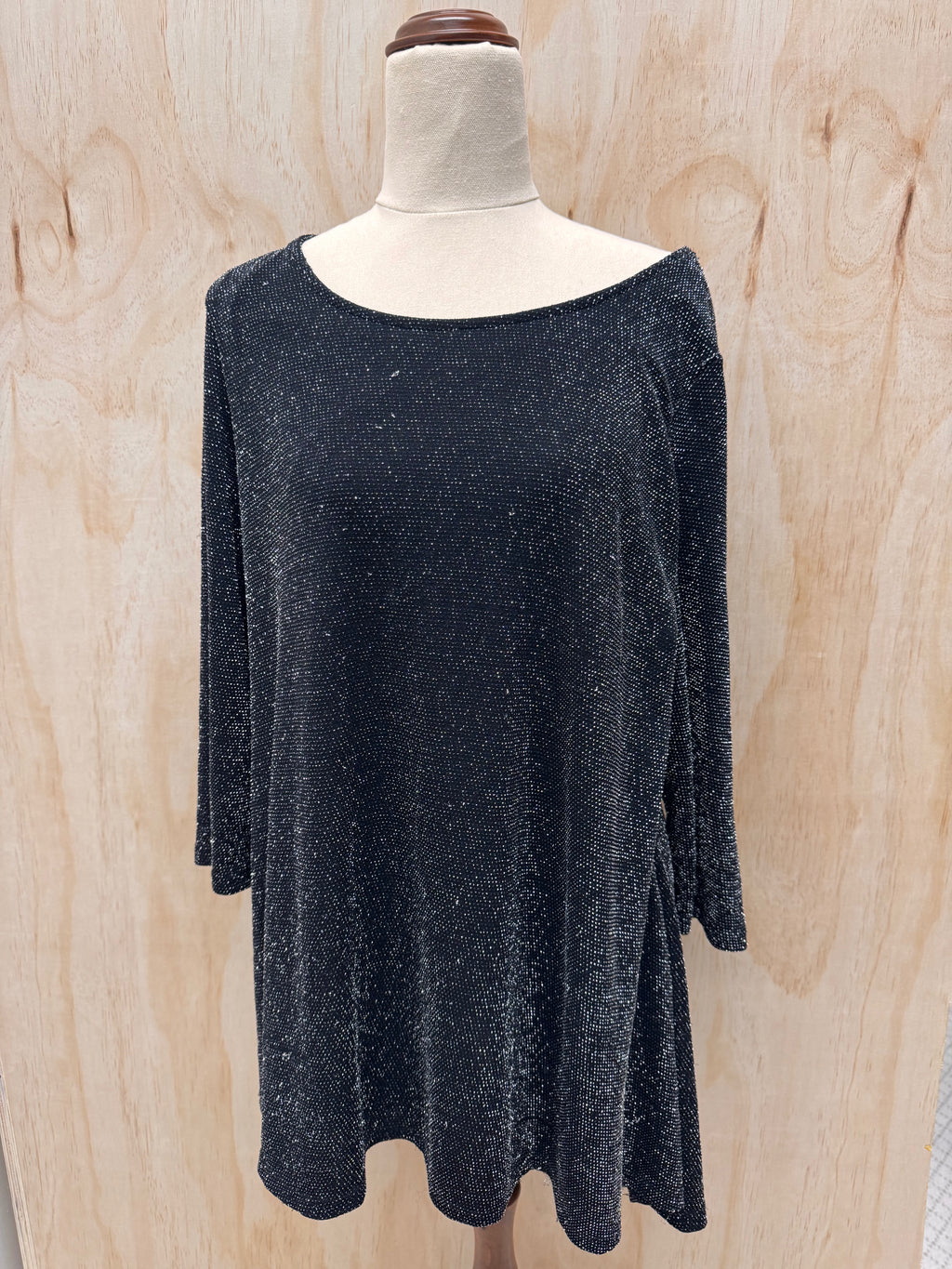 Silver Lurex Long top / short dress - NZ14