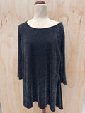 Silver Lurex Long top / short dress - NZ14